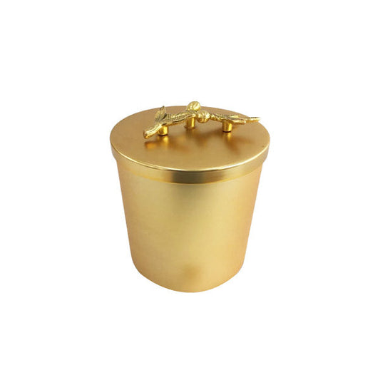 WB404 Round Gold Jar Medium ORCHID