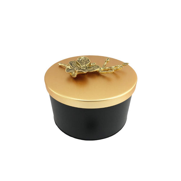 WB407 Black Jar Gold Top Smal Orchid 24c