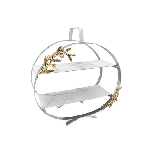 WB472 Round 2Tier Pastry ORCHID 6c