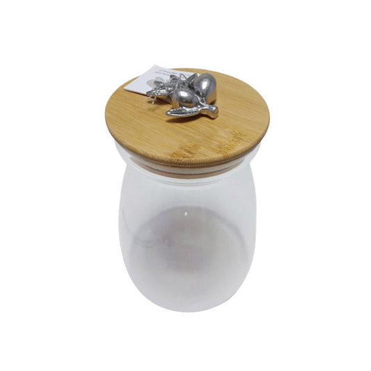 WB526 Wooden Round Jar ORCHID