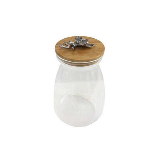 WB648 Wood Belly Jar Lrg (S) ORCHID