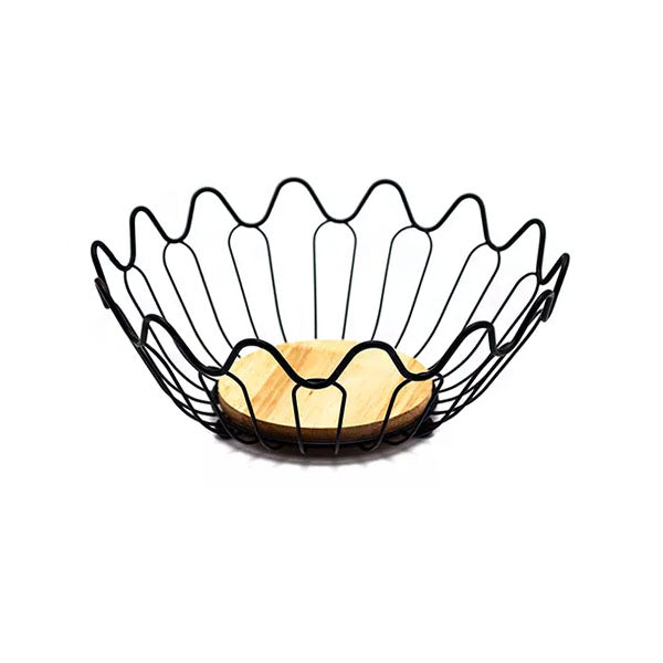 YM046B Fruit Basket Wire Black 48c