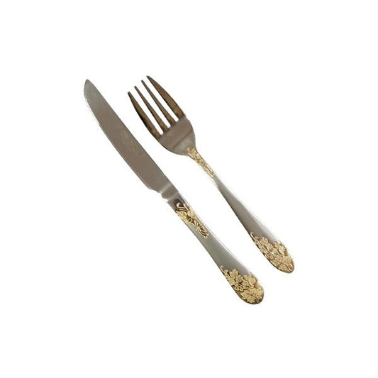 YY003 12Ps Fruit Knife+Fork Alpenburg36