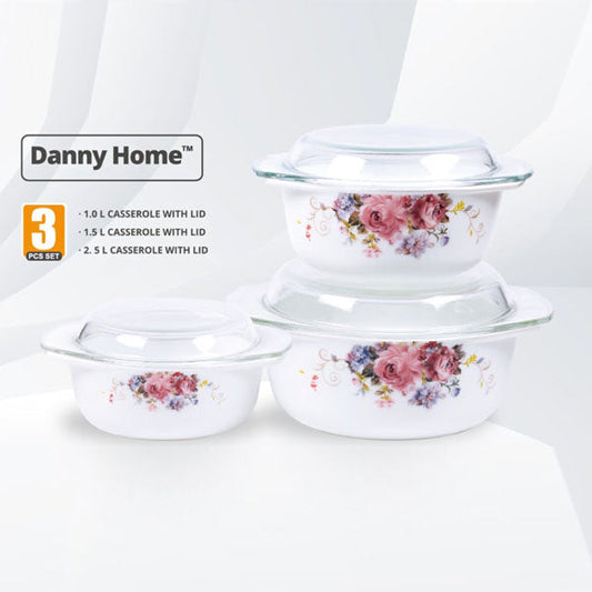 ZHG3T-A 3P Casserole Set 1.0+1.5+2.5L 4c