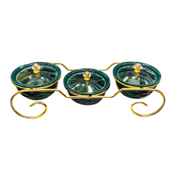 ZQ-020G-3 Condiment W-Stand Green 16c