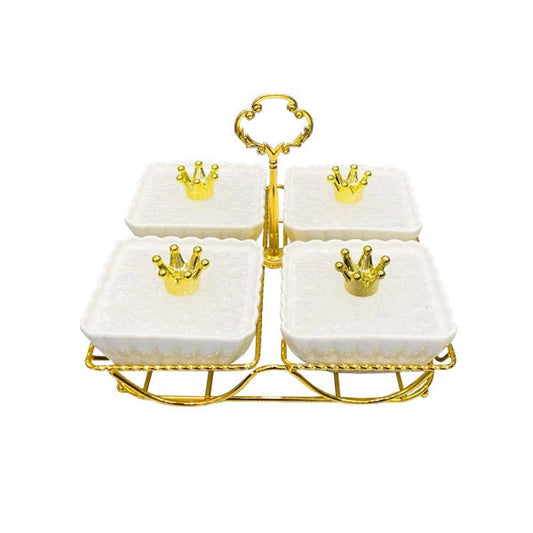 ZQ-025W-4 Condiment W-Stand White 20c