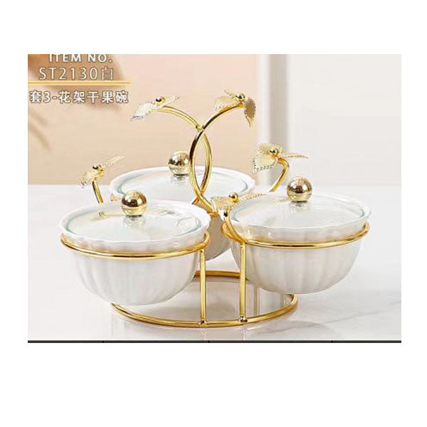 ZQ-108-3 Leave Condiment W-S White 18c