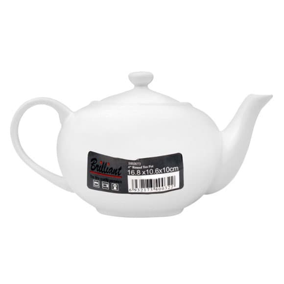 BR0074 BRILLIANT 5'' Round Tea Pot 12-c