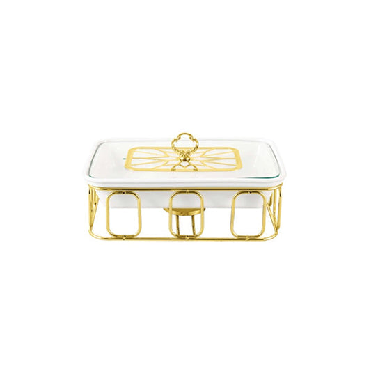 BR04001 12"RECT. CASSEROLE CANDLE STD 4c