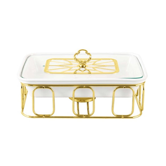 BR04002 15"RECT. CASSEROLE CANDLE STD 4c