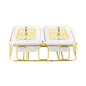 BR04003 TWIN 12"RECT. CASSEROLE  STD 2c