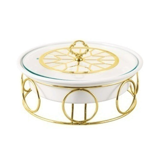 BR04006 12"ROUND CASSEROLE CANDLE STD 4c