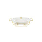 BR4011 13"RECT. CASSEROLE CANDLE STND 4c