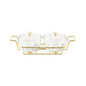BR4013 13"TWIN RECT.CASSEROLE STAND 4c