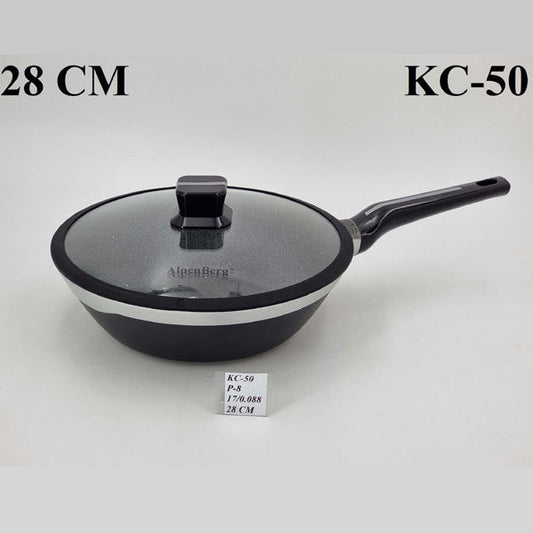 KC50 28cm Wok Black/Silver ALPENBURG 8c