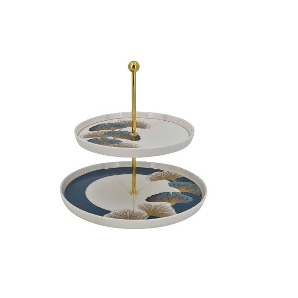 MK321 2Tier Pastry Stand Green 12