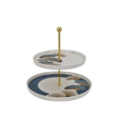 MK321 2Tier Pastry Stand Green 12