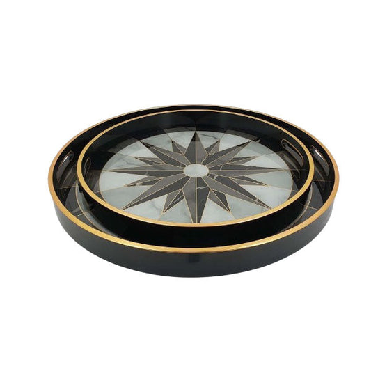 RY76 2 Piece Round Serving Tray
