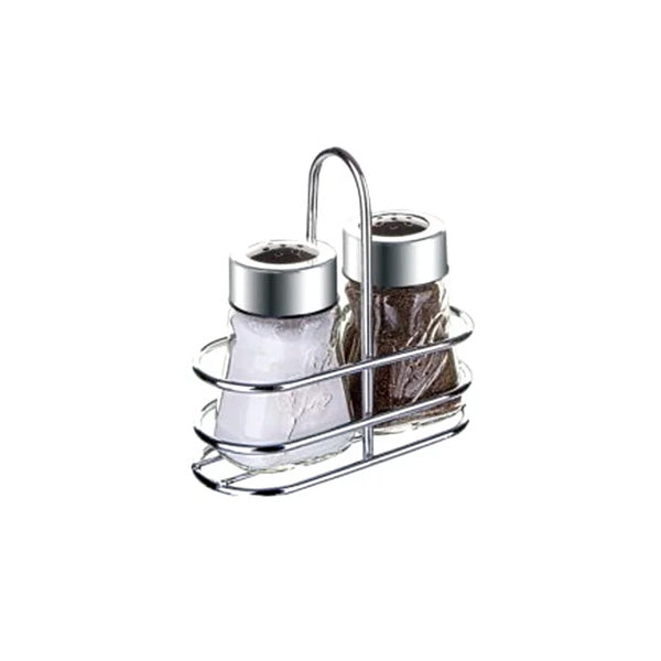 S1152 Silver Metal Salt Shaker Double16c