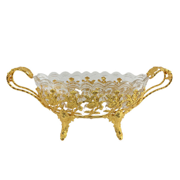 TA992 Oval Serving Bowl+Handle G ORC 8c