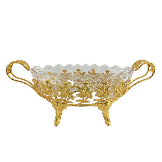 TA992 Oval Serving Bowl+Handle G ORC 8c
